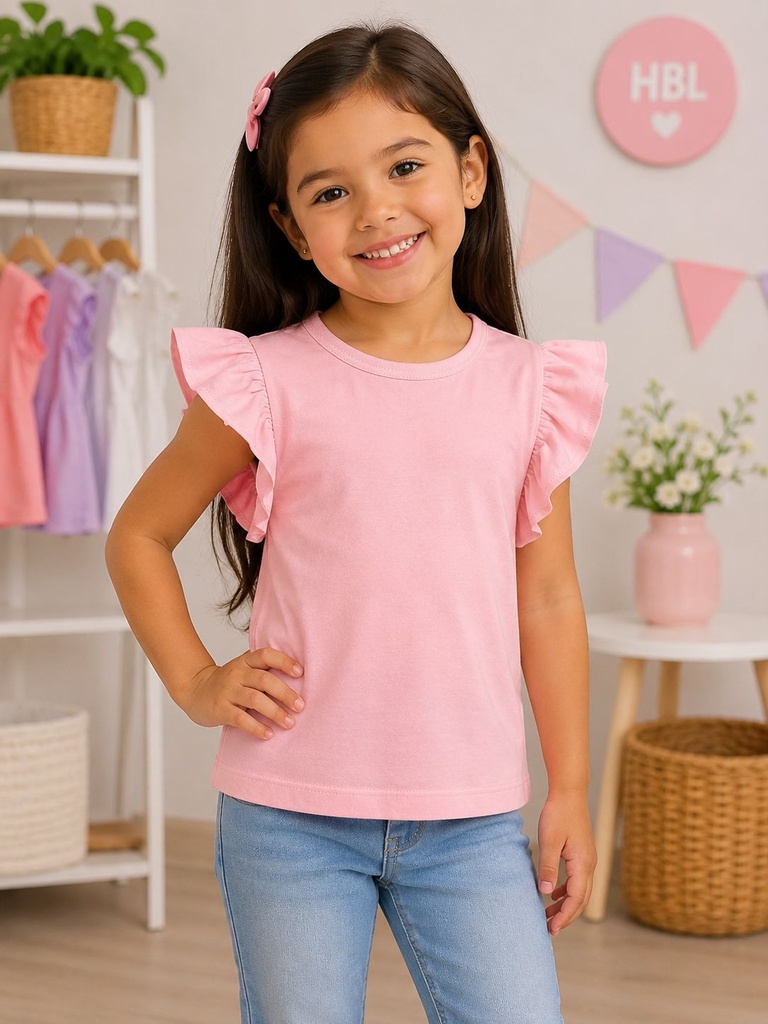 Blusa Rizada Rosado Suave