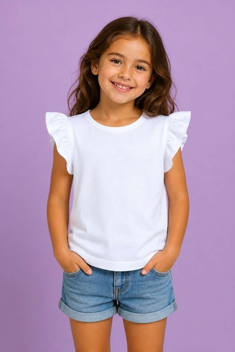 Blusa Rizada Blanca
