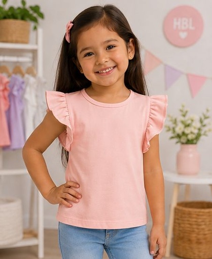 Blusa Rizada Durazno Suave