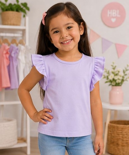 Blusa Rizada Lila Suave