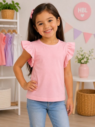 Blusa Rizada Rosado Suave